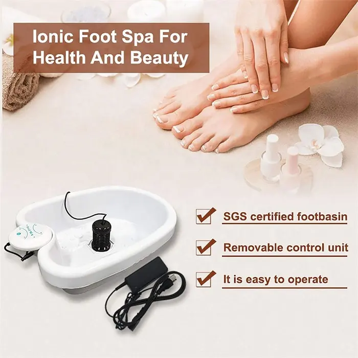 Spa cuidados de banho iônicos para pés, fábrica de pedicure, oferta direta, detox, spa, banheira, com terapia para remover toxinas