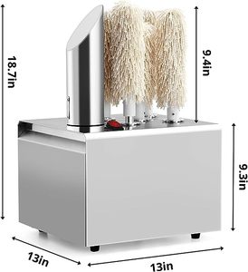 Secador de Vasos Comercial de Acero Inoxidable de 3/5/8 Cabezas, Máquina Pulidora Automática de Vasos para Hoteles, Restaurantes y Bares - Product Image 6