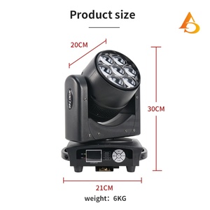 7*40W RGBW Bee Eye LED Zoom Wash Moving Head Lights 7R Beam Moving Head Spot Light pour DJ et Mariages - Product Image 3