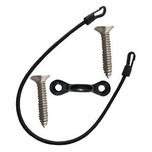 Corde élastique de 50 cm avec crochet et vis en acier inoxydable pour réparation et remplacement - Product Image 1