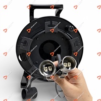 Câble à fibres optiques blindé 2 cœurs Dual_LC Monomode Multimode 100m 200m Connecteur SO2M Compatible avec N/eutrik OpticalCON