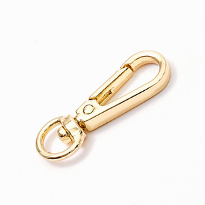 <b>Car</b> Keychain Zinc Alloy Light Gold Plating Metal <b>Clip</b> For Home Use - Product Image 2