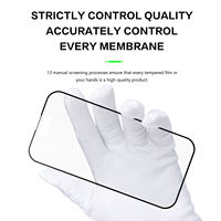 Aurey 2.5D 3D anti-empreintes digitales brillant anti-éblouissement anti-poussière Esd 9h verre trempé écran de téléphone de protection pour Iphone 16 Pro Max