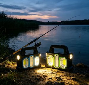 Rechargeable COB LED <b>work</b> <b>light</b>, multi-functional outdoor camping flashlight, emergency inspection spotlight, searchlight - Product Image 5
