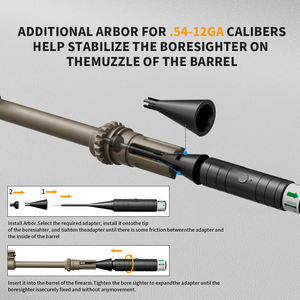 Kit Laser Verde Aetronix Big Power 1350-1 per Quasi Tutti i Calibri, Mirino per Puntamento e Azzeramento, Utilizzato come Calibratore Diurno - Product Image 5