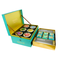 Baklava dattes personnalisées du Moyen-Orient boîte de chocolat rabattable boîte de papier cadeau de luxe fruits secs noix boîte d'emballage avec boîte de conserve vide