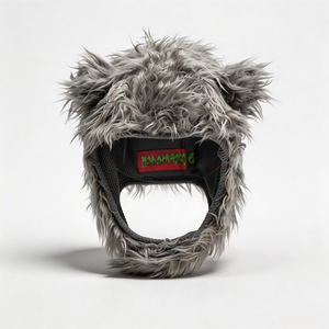 ACE Grey Faux Fur Trooper <b>Hat</b> with Animal Ears Windproof & Warm Outdoor Winter <b>Hat</b> for Unisex Adults - Product Image 6
