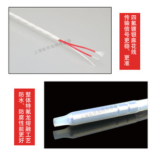 Sonde de température à thermocouple de type K en téflon, résistance en platine Pt100, pour usine d'électrodéposition de piscines acides et alcalines - Product Image 2