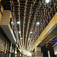 Guirlande de Noël LED, rideau de lumières en forme de glaçons, lumières décoratives de jardin, de rue, d'extérieur, lumières de fête