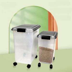 Hot Sale Easy Mobility <strong>Food</strong> Storage <strong>Container</strong> With Wheels for <strong>Dog</strong> Cat Bird and Other Pet <strong>Food</strong> Storage <strong>Container</strong> - Product Image 4