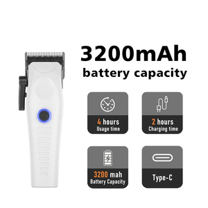 Cortadora de <span class=keywords><strong>Pelo</strong></span> Moderna sin Escobillas de 7200 RPM con Protectores de Corte, Interfaz Tipo-C, Batería de 3200 mAh, Luz LED, Dispositivo de Peluquería para Todo Tipo de Texturas - Product Image 3