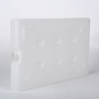 Brique de glace en gel réutilisable PE 1000ml avec sérigraphie pour le refroidissement des aliments, le barbecue et le pique-nique.