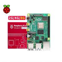 Kit de démarrage pour ordinateur de bureau Raspberry Pi 4B, 8 Go de RAM, cartes de développement, modèle B