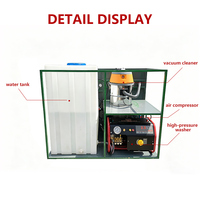 Équipement de nettoyage intégré pour véhicules électriques, outils de rangement et accessoires pour des tâches de nettoyage rapides sur site