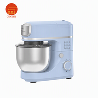 Robot pâtissier planétaire puissant 1000W, bol mélangeur en acier inoxydable 5,0L, 10+ vitesses, accessoires multifonctions pour la cuisine domestique