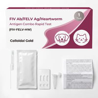 Kit de test rapide combiné 3-en-1 pour chats : Détection du FIV, de l'Ag FeLV et de l'Ag de la maladie de la puce des chats, et du Rétrovirus – Détection en une étape pour usage vétérinaire – ISO13485