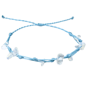 Opalina bracciale minimalista in acciaio inossidabile regolabile a mano per donna e per uomo ciondolo alla moda con filo cerato resistente amuleto - Product Image 1