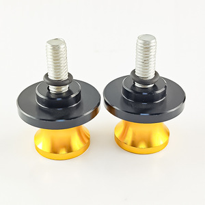 Tornillos de Arranque para Motocicleta Qiangye M6 M8 M10, Piezas de Modificación Universales de Aleación de Aluminio CNC, Dorado y Negro - Product Image 1