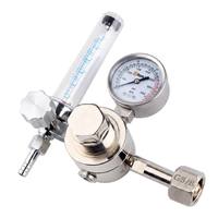 Régulateur de pression de gaz monophasé avec débitmètre intégré, entrée G5/8, pour le contrôle des gaz spécifiques en laboratoire et la soudure