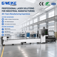 Penjualan Langsung Pabrik Mesin Pemotong Laser Fiber Dual-chuck 1kw 2kw 3kw Baru untuk Pipa dan Tabung Logam, Kustomisasi Tersedia