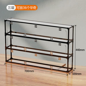 Présentoirs de figurines jouets supports d'affichage miniatures en acrylique transparent avec étagères vitrine de Protection anti-poussière pour figurines d'<span class=keywords><strong>action</strong></span> - Product Image 3