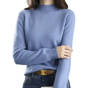 2022冬の暖かいタートルネックセーターニットカシミアセーターカーディガン女性のためのカジュアルな女性のセーター