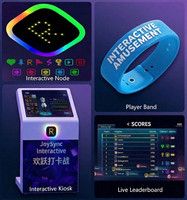 Sistema Interactivo de Desafío de Registro por Contacto con Pulsera RFID para Parques de Diversiones Interiores