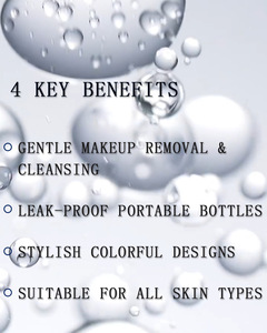 Disesuaikan 2 in 1 Makeup menghapus pembersih minyak dan air untuk wajah grosir Label pribadi menghapus air Makeup - Product Image 5