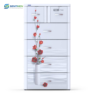 Armario de Almacenamiento de Plástico de Alta Calidad Marca Duy Tan Tabi L, 5 Cajones, Puerta Corredera con Cerradura, Mueble Moderno para Dormitorio o Sala de Estar - Product Image 2