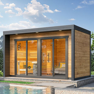 فيلا خشبية مكربنة مخصصة للفناء الخلفي في الهواء الطلق صالة شرفة مجموعة من 1-10 أشخاص مع البرد/، - Product Image 4