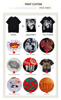 T-shirt personnalisé pour homme, coupe décontractée, en coton épais de qualité supérieure, broderie, fournisseur