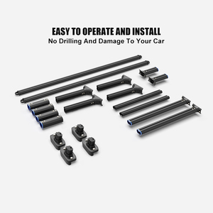 Portapacchi a Basso Profilo Zolionwil per Pickup <span class=keywords><strong>con</strong></span> <span class=keywords><strong>Coperchio</strong></span> a Rullo, Barra Trasversale Regolabile in Altezza per Hilux, Tacoma, Tundra, Ram - Product Image 6