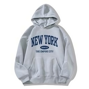 Winter Unisex Knitted Streetwear Hooded <b>Sweatshirt</b> Long Sleeve Solid Drawstring Fashion Pullover Hoodie Embroidered Eco-Friendly - Product Image 2