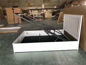 Cama otomana <span class=keywords><strong>de</strong></span> madera barata cama doble <span class=keywords><strong>de</strong></span> pino blanco con almacenamiento - Product Image 2