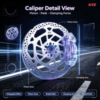 Kit de conversion d'étrier de frein arrière en aluminium CNC Surron Light Bee Ultra Bee Talaria MX4 XXX KYZ, haute performance, amélioration tout-terrain