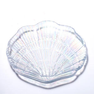 Plateau à fruits en verre coloré et éblouissant, style européen, pour décoration de mariage, petite assiette - Product Image 6