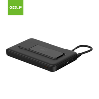 Mini Power Bank Portable avec Câble Intégré, Vente en Gros, LED Universel, OEM, Charge Rapide PD 20W, Power Bank Magnétique Sans Fil 5000mAh
