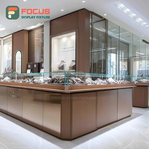 Mostrador de Exhibición de Joyería para Centro Comercial Moderno, Acabado Laminado, Mostrador de Exhibición para Tienda de Marca - Product Image 1