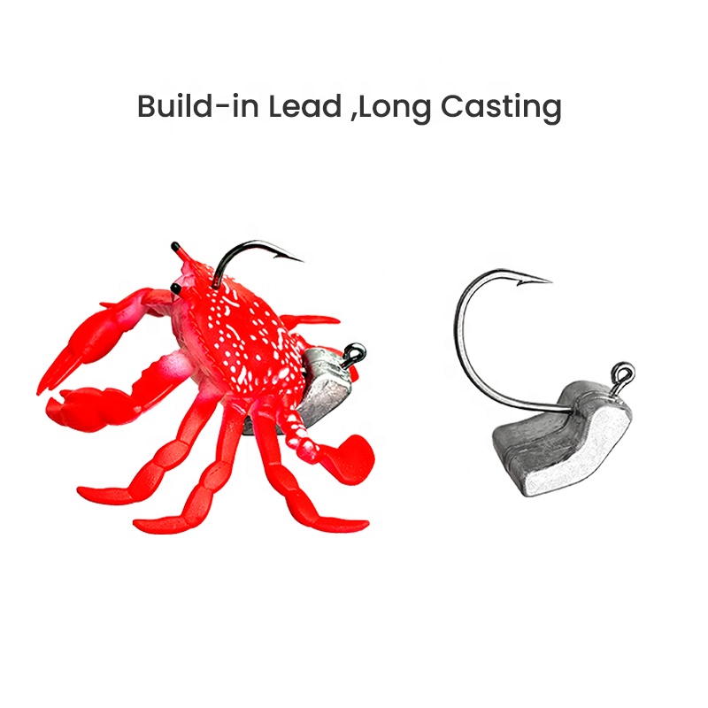 crab hooks sea fishing Special crab-sized with a spade end, SW SHK FLO CB, for Decathlon Mauritius Sharp HookThe double hook helps avoid hooked fish coming out KAMASAN Fishing Hooks: Coarse &