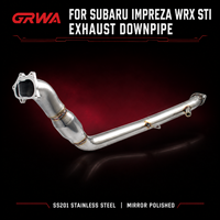 Collecteur d'échappement GRWA Performance pour Subaru Impreza WRX STI 2007-2012 SS201 en acier inoxydable poli miroir