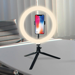 Aro de Luz LED de 10 Pulgadas para Maquillaje, Transmisiones en Vivo y YouTube, con Soporte para Teléfono y Trípode - Product Image 2