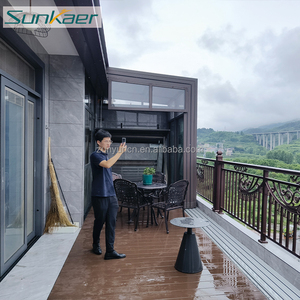 <span class=keywords><strong>Giardino</strong></span> esterno mobile automatico pannello in policarbonato serra retrattile foglio di protezione solare custodia per piscina - Product Image 3