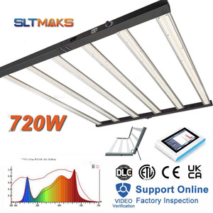 SLTMAKS 720W LED Lampe de Croissance Pliable Dimmable 6 Barres Samsung, Spectre Complet Imbattable pour la Croissance des Plantes d'Intérieur - Product Image 1