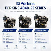 Moteur diesel Perkinns 404D-22TA 40,2-46,2 KW 2800 tr/min 4 cylindres, moteur industriel pour machines industrielles, générateurs