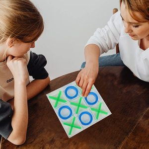 Custom Transparent <strong>Tic</strong> <strong>Tac</strong> Toe Board Game Clear Classic X and O Game Set Family Fun Game <strong>Mini</strong> Travel Set for Adults and Kids - Product Image 2