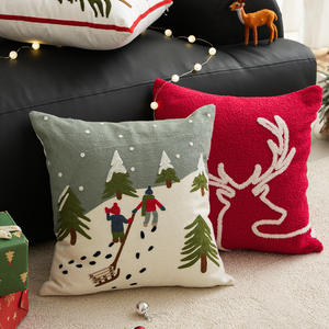 Almohada navideña para vacaciones, nuevo transfronterizo para <span class=keywords><strong>Amazon</strong></span> Home, cojín <span class=keywords><strong>de</strong></span> Reno <span class=keywords><strong>de</strong></span> copo <span class=keywords><strong>de</strong></span> nieve <span class=keywords><strong>de</strong></span> punto - Product Image 2