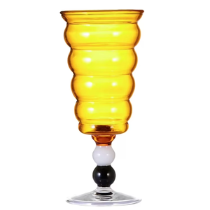 Copa de Vidrio Personalizada con Diseño de Oruga Espiral Colorida para el Hogar - Product Image 6