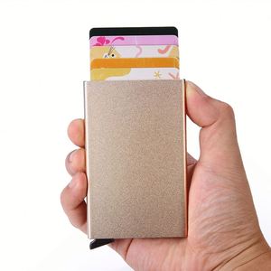 Monedero de Viaje Antirrobo con Logotipo Personalizado al <span class=keywords><strong>Mejor</strong></span> Precio de Fábrica, Monedero <span class=keywords><strong>para</strong></span> Hombre con Protección RFID, Tarjetero de Aluminio Metálico <span class=keywords><strong>para</strong></span> Hombre - Product Image 1
