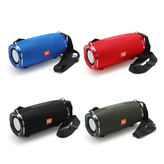 Tg187 Portable Big Speaker Outdoor Shoulder Strap High Bass Wireless Subwoofer Speaker