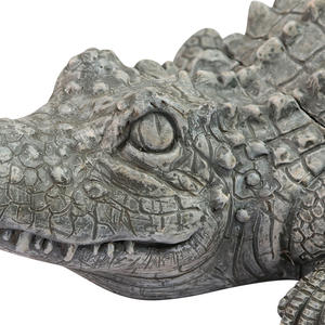 Cache-clés de crocodile réaliste avec compartiment de rangement <span class=keywords><strong>secret</strong></span>, sculpture de reptile en résine réaliste pour décor de <span class=keywords><strong>jardin</strong></span> extérieur - Product Image 3